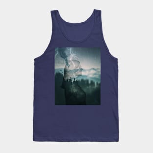 stirred mountains double exposure Tank Top